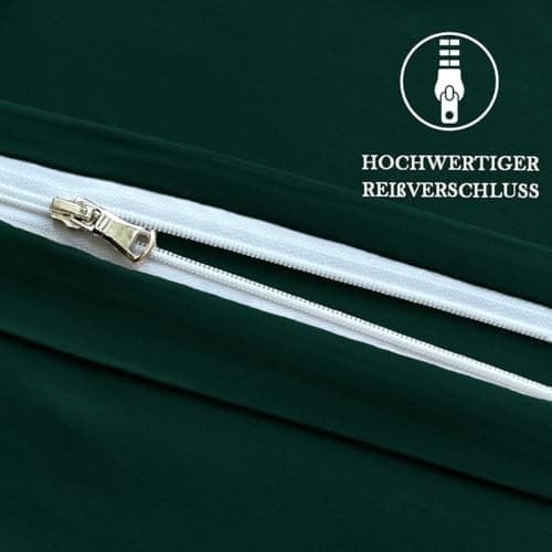 Kissenbezug 40x80 cm 2er Set – 100% Mikrofaser Beige, weich & bügelfrei mit Reißverschluss
