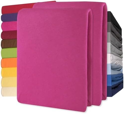 CelinaTex Jersey-Spannbettlaken 90x200–100x200 cm bis 26 cm Matratzenhöhe | 100% gekämmte Baumwolle | OEKO‑TEX STANDARD