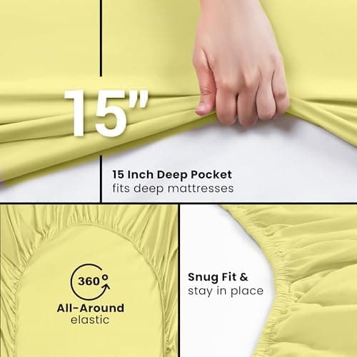 Utopia Bedding 2er-Set Spannbettlaken 140 x 200 cm – OEKO-TEX MADE IN GREEN zertifiziert – 35 cm Tiefe Tasche