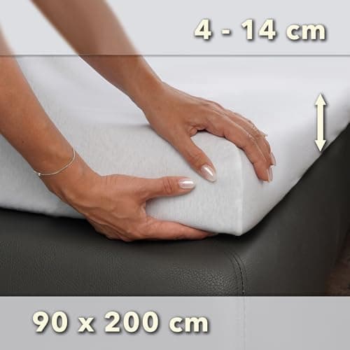 STUDIO Basic Spannbettlaken 200×220 cm – Jersey aus 100% gekämmter Baumwolle, elastisch & bügelfrei, passend für Matratz