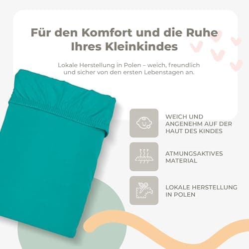 Soft Dream Spannbettlaken 90x200 cm Dunkelgrau – 100% gekämmte Baumwolle Jersey – für Kinder- & Juniorbett