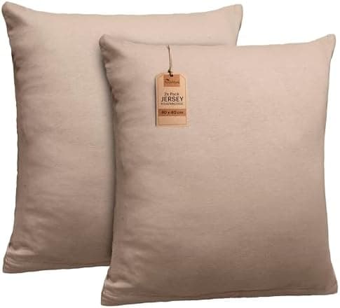 NatureMark Jersey Kissenbezüge – weich & atmungsaktiv, hautfreundlich – 40x40 cm, Anthrazit