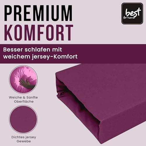 Elastisches Jersey-Spannbettlaken 90x180 cm – 100% Baumwolle, kuschelig warm