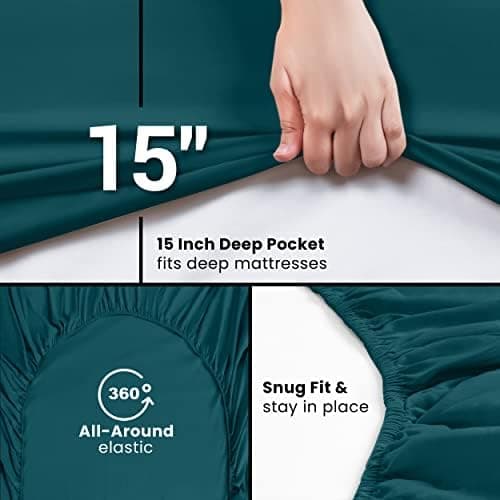 Utopia Bedding 2er-Set Spannbettlaken 140 x 200 cm – OEKO-TEX MADE IN GREEN zertifiziert – 35 cm Tiefe Tasche