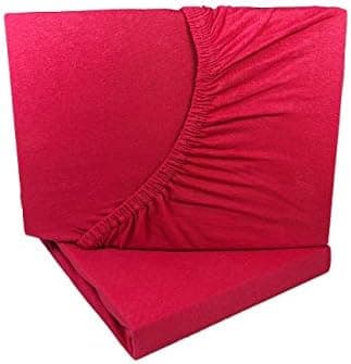 2er-Pack Jersey-Spannbettlaken 90x200–100x200 cm, 100% Baumwolle, Weiß
