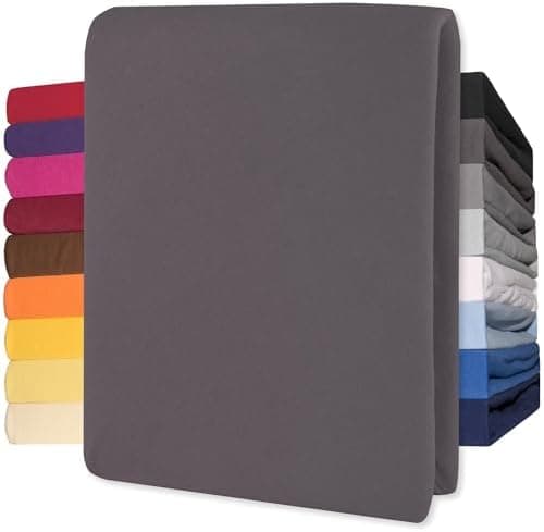 CelinaTex Jersey-Spannbettlaken 90x200–100x200 cm bis 26 cm Matratzenhöhe | 100% gekämmte Baumwolle | OEKO‑TEX STANDARD
