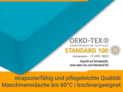 Jersey-Spannbetttuch – 100% Baumwolle, 180–200 x 200 cm