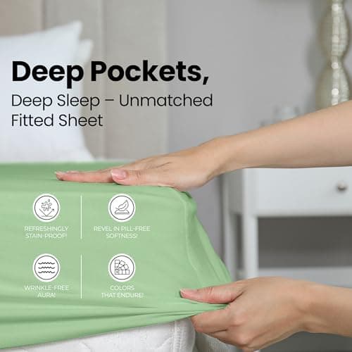 Utopia Bedding 2er-Set Spannbettlaken 140 x 200 cm – OEKO-TEX MADE IN GREEN zertifiziert – 35 cm Tiefe Tasche