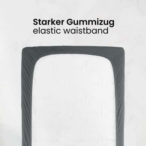 Jersey-Spannbettlaken 100% Baumwolle 180×200–200×200 cm