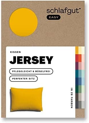 Schlafgut Easy Jersey Kissenbezug 40 x 40 cm – 100% Baumwolle, superweich & atmungsaktiv, Green Mid