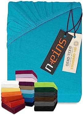 Jersey-Spannbetttuch – 100% Baumwolle, 180–200 x 200 cm
