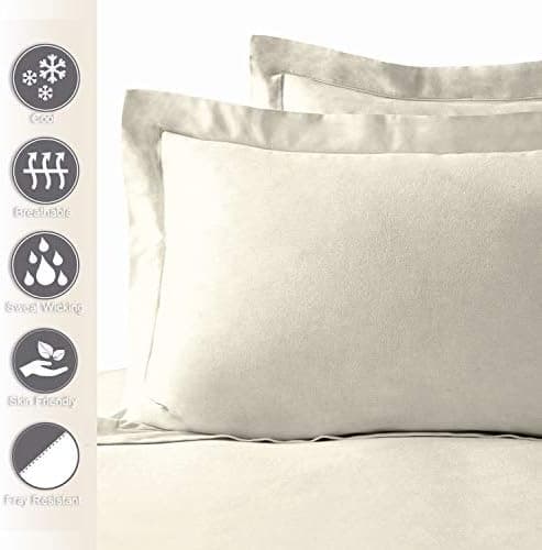 Pizuna Kissenbezüge 2er-Pack 40 x 80 cm Dunkelblau – 100% Langstapel-Baumwolle, 400 Fadenzahl