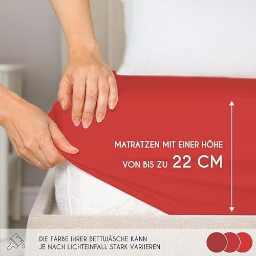 Dreamzie Spannbettlaken 90x190/200 cm – 100% Jersey‑Baumwolle, OEKO‑TEX STANDARD 100