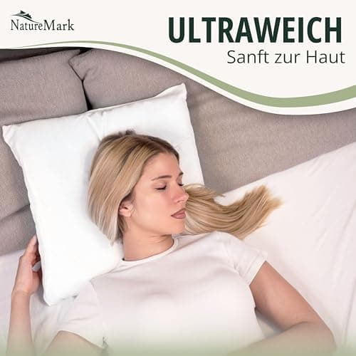 NatureMark Jersey Kissenbezüge – weich & atmungsaktiv, hautfreundlich – 40x40 cm, Anthrazit