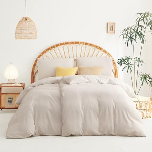 WAVVE Bettwäsche 135x200 – 4‑teiliges Mikrofaser‑Set Anthrazit (inkl. 2×80×80 cm Kissenbezüge) mit Reißverschluss, OEKO‑
