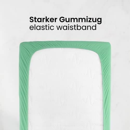 Jersey-Spannbettlaken 100% Baumwolle 180×200–200×200 cm