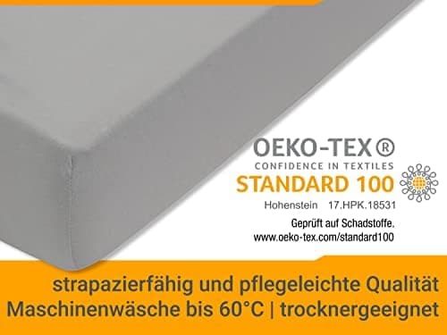 Jersey-Spannbetttuch – 100% Baumwolle, 180–200 x 200 cm