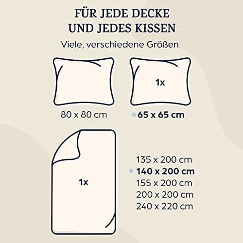 sleepwise Bettwäsche 135x200 Mikrofaser – ÖKO‑TEX zertifiziert, bügelfrei & knitterfrei, 2‑tlg. (inkl. 80x80 cm Kissenbe