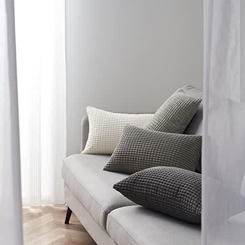 Topfinel Kissenbezüge 40x40 cm 4er-Set Rosa – Cord-Optik, flauschig, GRS‑zertifiziert