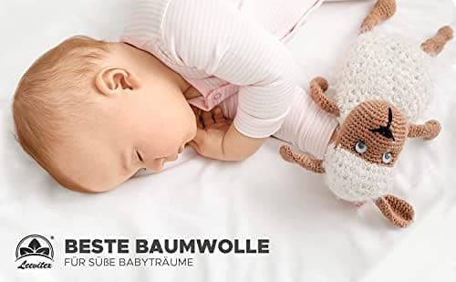 leevitex® Spannbettlaken 180x200–200x200 cm | 100% Jersey-Baumwolle | für Matratzen bis 25 cm