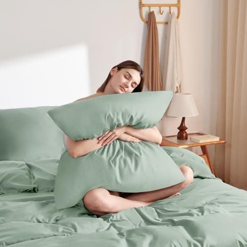 WAVVE Bettwäsche 135x200 – 4‑teiliges Mikrofaser‑Set Anthrazit (inkl. 2×80×80 cm Kissenbezüge) mit Reißverschluss, OEKO‑