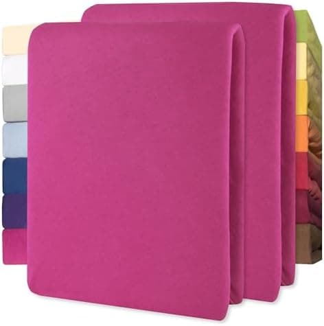 CelinaTex Jersey-Spannbettlaken 90x200–100x200 cm bis 26 cm Matratzenhöhe | 100% gekämmte Baumwolle | OEKO‑TEX STANDARD