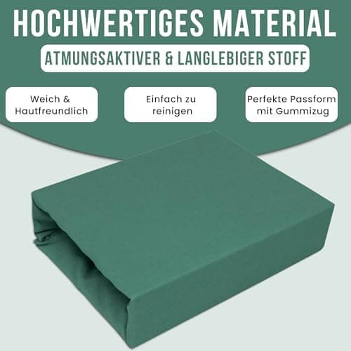 Elastisches Jersey-Spannbettlaken 90x180 cm – 100% Baumwolle, kuschelig warm