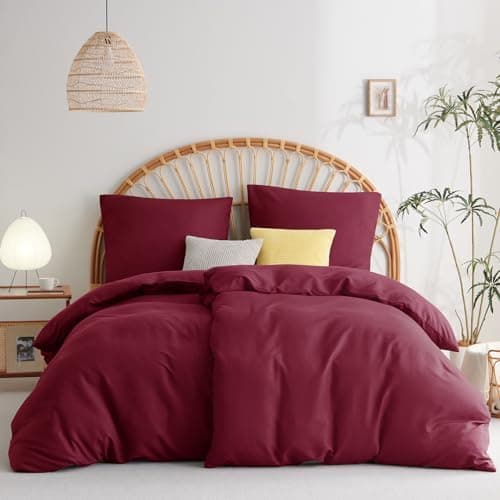 WAVVE Bettwäsche 135x200 – 4‑teiliges Mikrofaser‑Set Anthrazit (inkl. 2×80×80 cm Kissenbezüge) mit Reißverschluss, OEKO‑