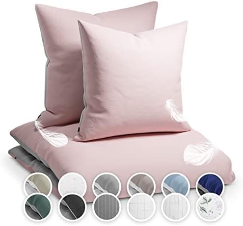 sleepwise Bettwäsche 135x200 Mikrofaser – ÖKO‑TEX zertifiziert, bügelfrei & knitterfrei, 2‑tlg. (inkl. 80x80 cm Kissenbe