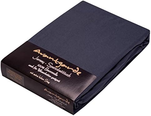 AVANTGARDE Spannbettlaken 180x200–200x220 cm, 40 cm Steg – 100% Jersey-Baumwolle 170 g/m², OEKO-TEX – passend für Boxspr