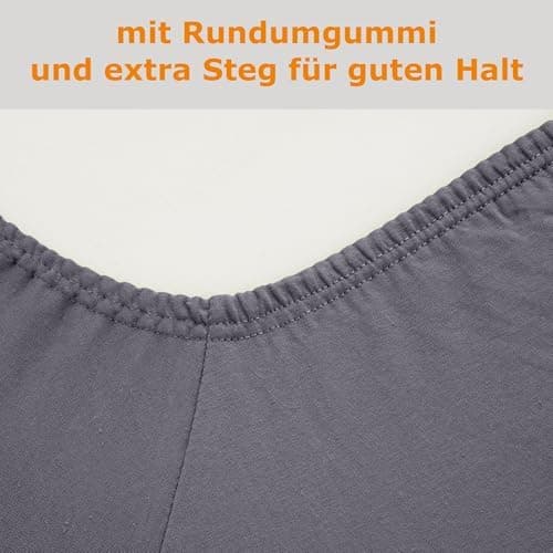 home4good Spannbettlaken 120x200 cm – Jersey 100% Baumwolle (OEKO-TEX STANDARD 100) – für Matratzenhöhe 15–25 cm, Weiß