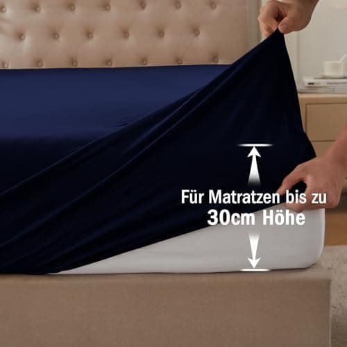CELESTA Spannbettlaken 140 x 200 cm – 100% Baumwolle (OEKO‑TEX STANDARD 100) – für Matratzen bis 30 cm