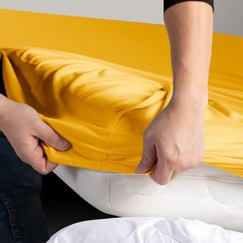 DecoKing Spannbettlaken 180 x 200 & 200 x 200 cm – 100% gekämmte Baumwolle (Jersey)