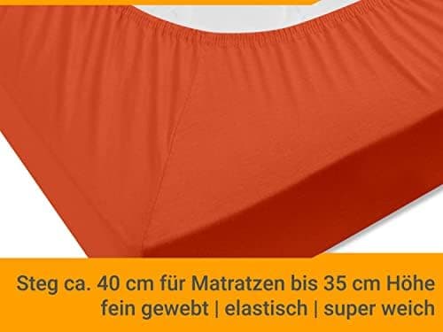 Jersey-Spannbetttuch – 100% Baumwolle, 180–200 x 200 cm