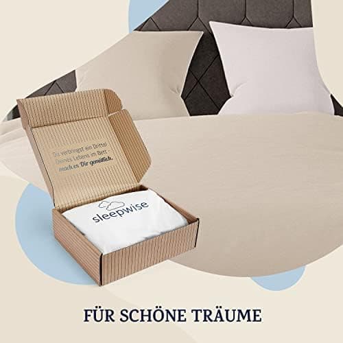 sleepwise Bettwäsche 135x200 Mikrofaser – ÖKO‑TEX zertifiziert, bügelfrei & knitterfrei, 2‑tlg. (inkl. 80x80 cm Kissenbe