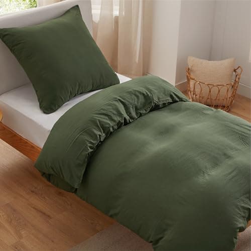 BEDSURE Bettwäsche 135x200 4‑teilig – Weiches Baumwoll‑Feeling Bettwäsche‑Set 135 x 200 cm, inkl. 2 Kissenbezüge 80x80,