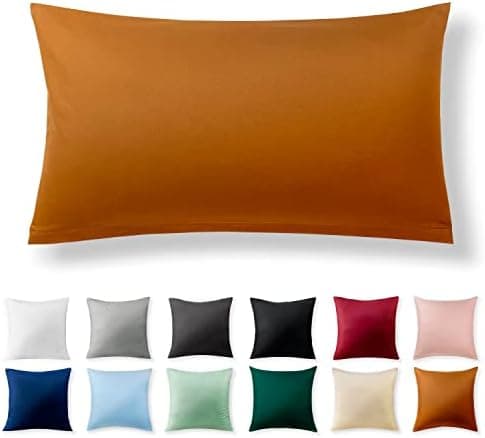 2er-Set Kissenbezüge 40 x 80 cm – Renforcé, 100% Baumwolle, superweich mit Reißverschluss, Babyrosa