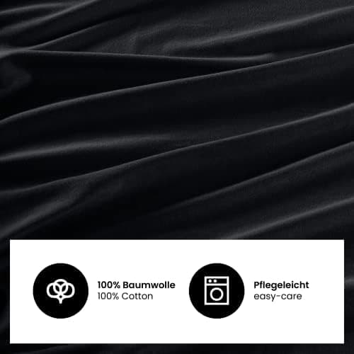 Jersey-Spannbettlaken 100% Baumwolle 180×200–200×200 cm