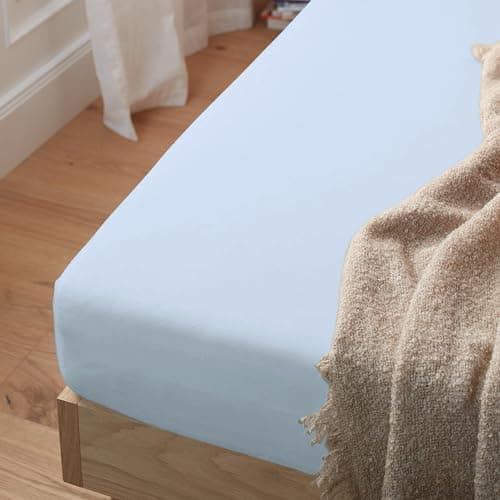 Mixibaby Spannbettlaken Jersey 100% Baumwolle – 180 x 200 cm, Hellgrau