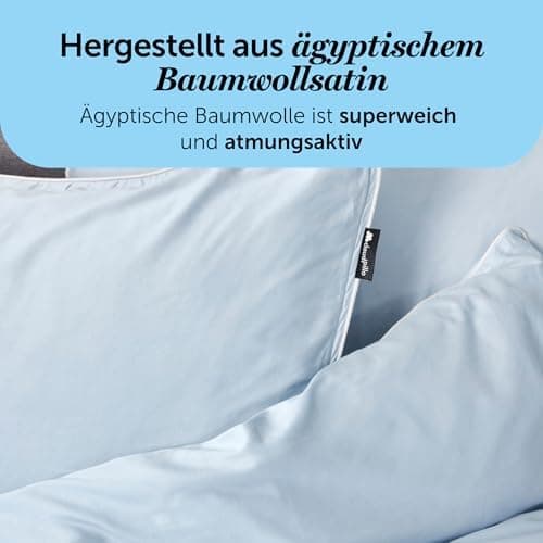 Cloudpillo Kissenbezug 40x80 cm 2er‑Pack – Premium atmungsaktive Baumwolle, ultraweich, mit Reißverschluss, antibakterie