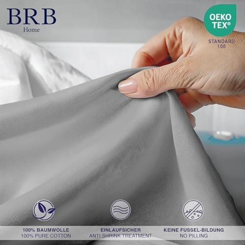 Spannbettlaken 90×200 cm – 100% Baumwolle (Oeko‑TEX) – für dicke Matratzen bis 27 cm