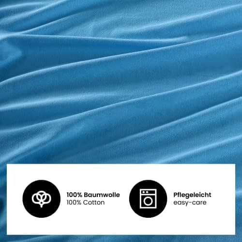 Jersey-Spannbettlaken 100% Baumwolle 180×200–200×200 cm