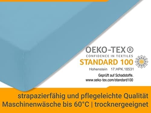 Jersey-Spannbetttuch – 100% Baumwolle, 180–200 x 200 cm