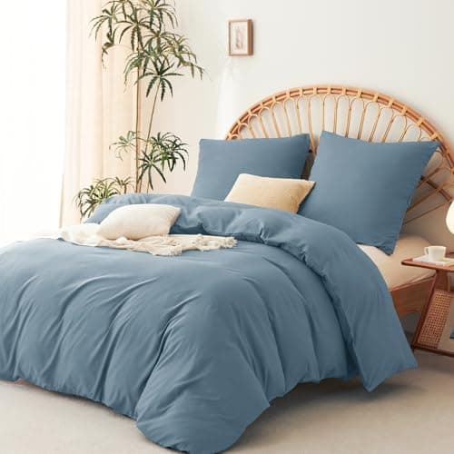 WAVVE Bettwäsche 135x200 – 4‑teiliges Mikrofaser‑Set Anthrazit (inkl. 2×80×80 cm Kissenbezüge) mit Reißverschluss, OEKO‑