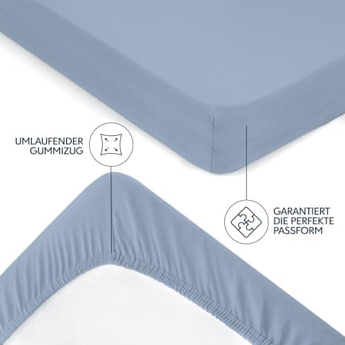 Dreamzie Spannbettlaken 70 x 200 cm – 100% Jersey‑Baumwolle, 150 g/m², OEKO‑TEX® STANDARD 100 – Anthrazit