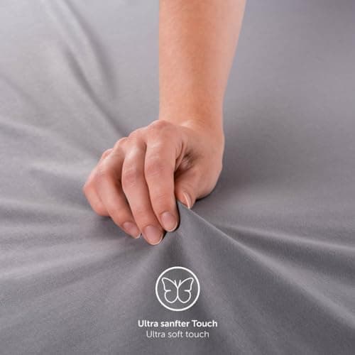 Blumtal® Jersey-Spannbettlaken 180x200 cm – 100% Baumwolle, OEKO‑TEX STANDARD 100, Weiß
