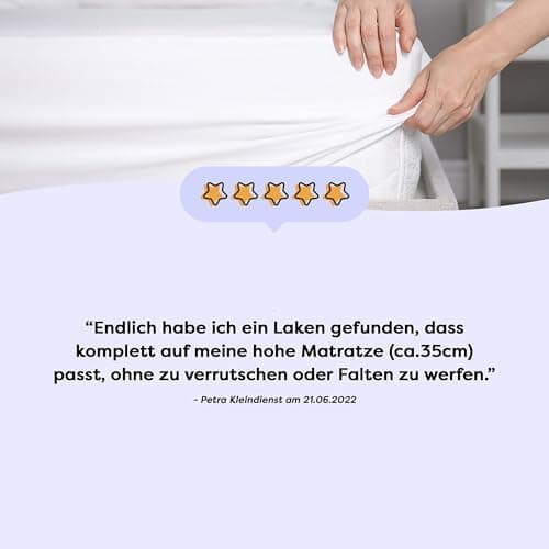 Wolkenfeld Spannbettlaken 180x200–200x220 cm | Premium Jersey-Baumwolle mit 5% Lycra | Für Matratzen bis 40 cm – Anthraz