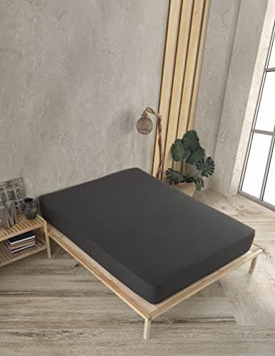 Vency Spannbettlaken 90x200 cm – 100% Baumwolle, für Matratzen bis 35 cm