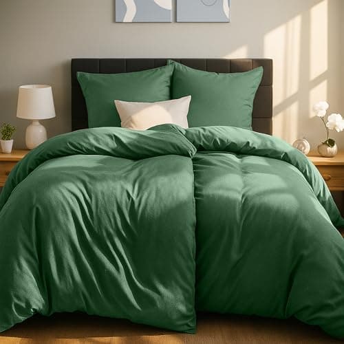 Bettwäsche 135×200 cm – Anthrazit, kuschelig weich & bügelfrei – ÖKO‑TEX MADE IN GREEN | 1x Bettbezug 135×200 + 1x Kisse