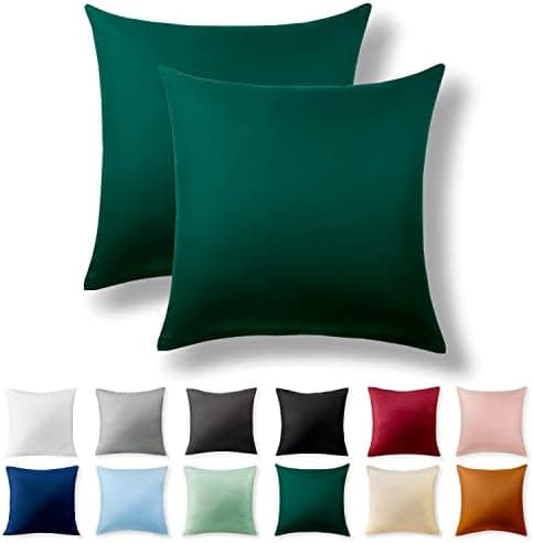 2er-Set Kissenbezüge 40 x 80 cm – Renforcé, 100% Baumwolle, superweich mit Reißverschluss, Babyrosa